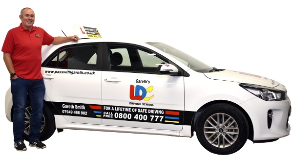 Gareth Smith's driving school car